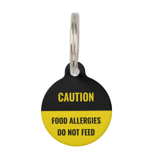 Placa Para Mascotas Precaución personalizado amarillo negro perro Nomb