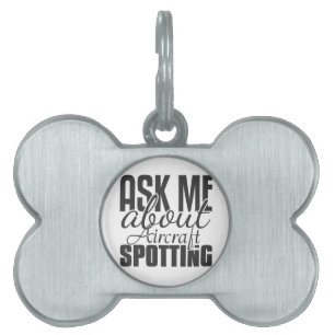 Placa Para Mascotas Pregúntame sobre el rastreo de aeronaves