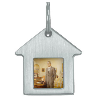 Placa Para Mascotas Presidente americano James Earl Carter Oficina Ova