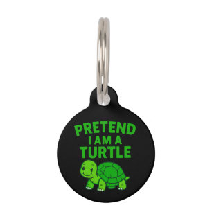 Placa Para Mascotas Pretende que soy un disfraz de Navidades de Hallow