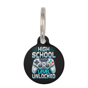 Placa Para Mascotas Primer Día de Escuela Secundaria Desbloqueado 