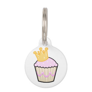Placa Para Mascotas Princesa Cupcake