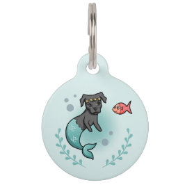 Placa Para Mascotas Princesa de Merdog del perro de la sirena