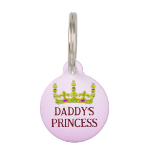 Placa Para Mascotas Princesa de papá
