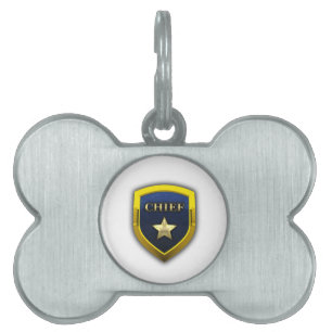 Placa Para Mascotas Principal insignia de oro