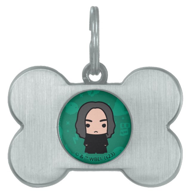 Placa Para Mascotas Profesor Snape Cartoon Character Art (Frente)