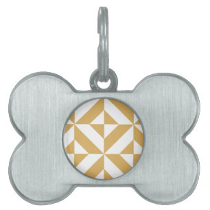 Placa Para Mascotas Profundo patrón de cubo de decúbito geométrico de