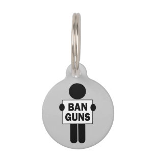 Placa Para Mascotas Prohibir las armas