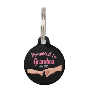 Placa Para Mascotas Promoción a la Invitación de la Abuela establecida