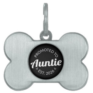 Placa Para Mascotas Promovido A La Tía Este. I 2026