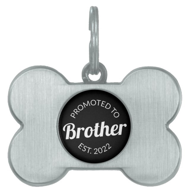 Placa Para Mascotas Promovido Al Hermano Este. I 2022 (Frente)