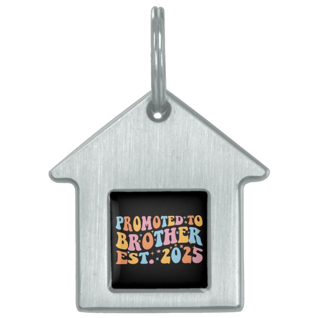 Placa Para Mascotas Promovido Al Hermano Este. III 2025 (Frente)