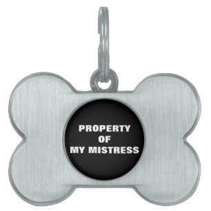 PLACA PARA MASCOTAS PROPIEDAD DE MI MISTRIZ