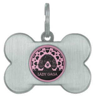 Placa Para Mascotas Propietario de perro de caniche