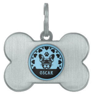 Placa Para Mascotas Propietario de perros de Bulldog francés