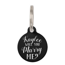 Placa Para Mascotas Propuesta de matrimonio