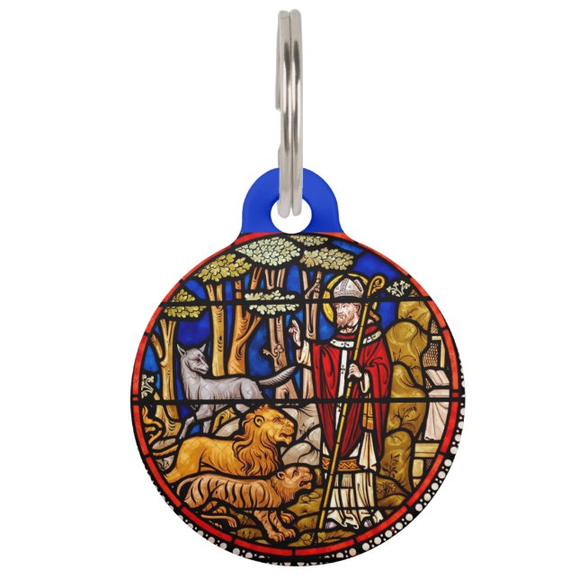 Placa Para Mascotas Protector de Animales San Francisco Azul (Anverso)