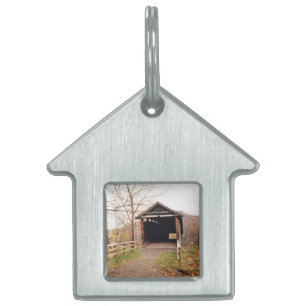 Placa Para Mascotas Puente cubierto