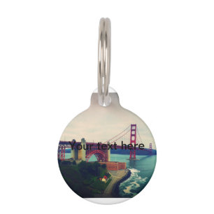 Placa Para Mascotas Puente Golden Gate