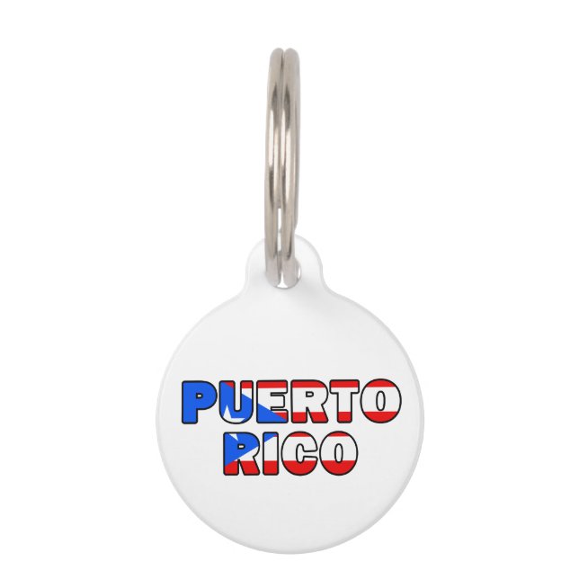 Placa Para Mascotas Puerto Rico (Anverso)