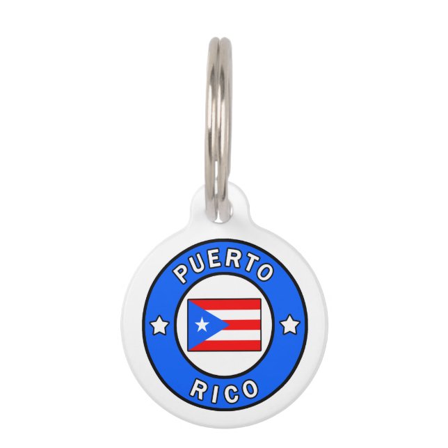 Placa Para Mascotas Puerto Rico (Anverso)
