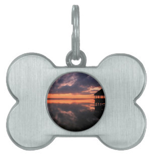 Placa Para Mascotas Puesta de sol OBX