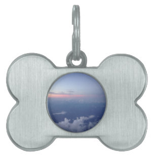 Placa Para Mascotas Puesta del sol hawaiana