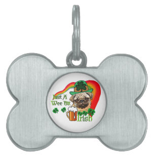 Placa Para Mascotas Pug St Patricks