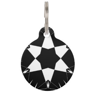 Placa Para Mascotas Pulso monocromo