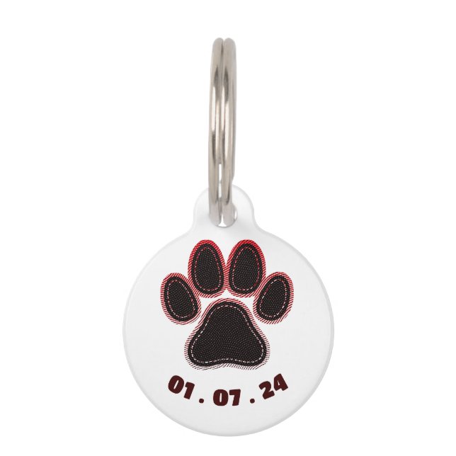 Placa Para Mascotas Puppy birth medal (Reverso)