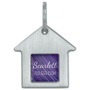 Placa Para Mascotas Púrpura Pasión Pincel de lavadora violeta