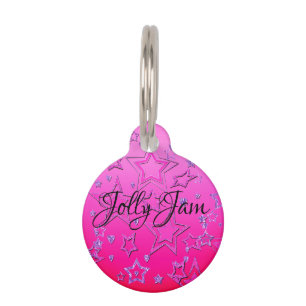Placa Para Mascotas Purpurina brillo brillo rosado confeti secuelas Ch