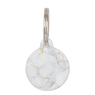 Placa Para Mascotas Purpurina de textura de piedra de pastel de mármol