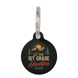 Placa Para Mascotas Que comience la aventura de 1er grado