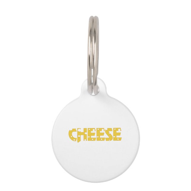 Placa Para Mascotas Queso (Anverso)