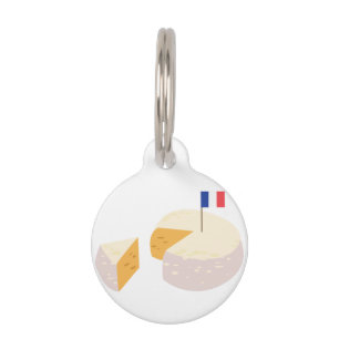 Placa Para Mascotas Queso francés