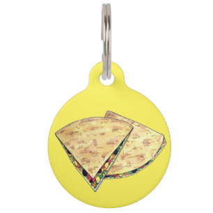 Placa Para Mascotas Queso Quesadillas Cocina Mexicana Queso
