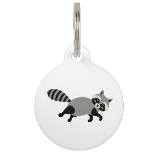 Placa Para Mascotas Raccoon