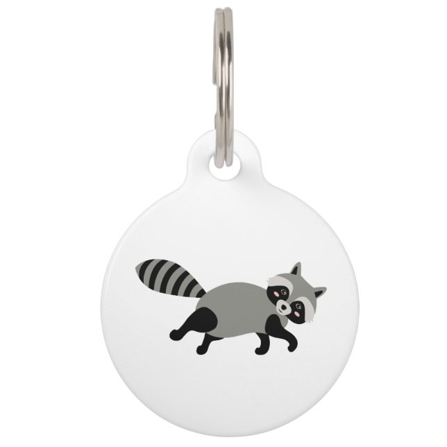 Placa Para Mascotas Raccoon (Anverso)