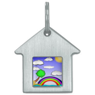 PLACA PARA MASCOTAS RAINBOWLAND