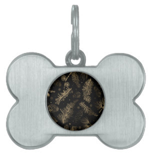 Placa Para Mascotas Ramas y pino 2