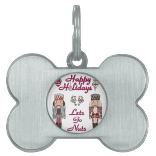 Placa Para Mascotas Rastreador de nueces de vacaciones deja ir a las n