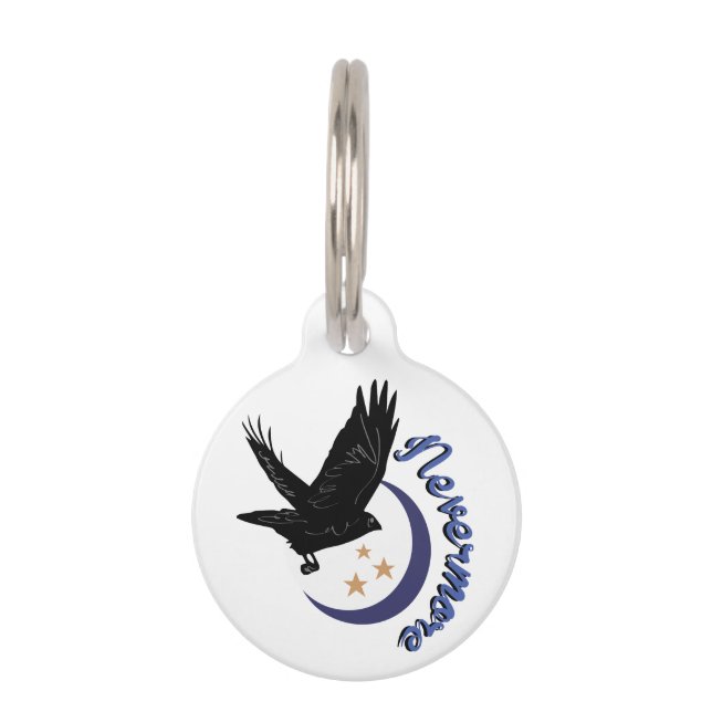 Placa Para Mascotas Raven Nevermore (Anverso)