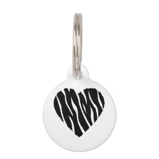 Placa Para Mascotas Rayas de la cebra