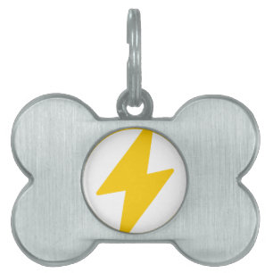 Placa Para Mascotas Rayo