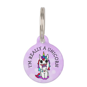 Placa Para Mascotas Realmente soy una etiqueta de perro divertida de U