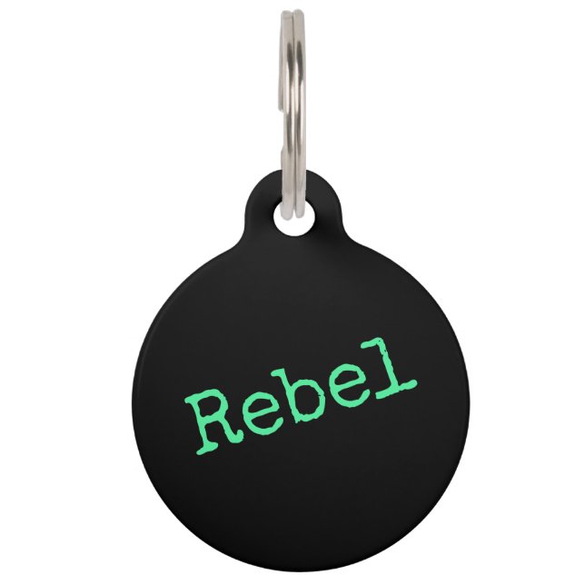 Placa Para Mascotas Rebellchen – Rebell – Rebel (Anverso)