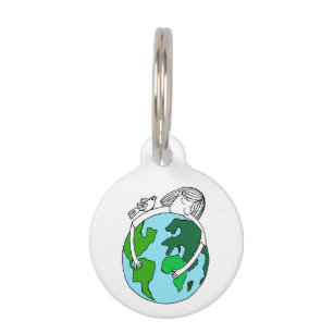 Placa Para Mascotas Recen por la paz mundial