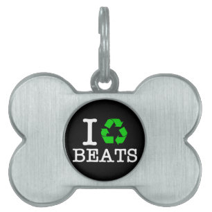 Placa Para Mascotas Reciclé Beats