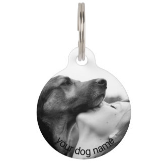 Placa Para Mascotas Recuerdo Personalizado para Amante de Perros con F
